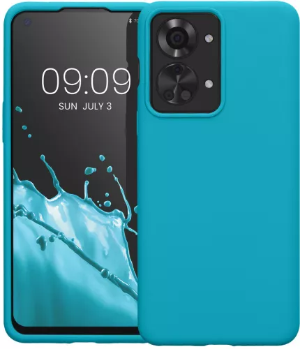 Husa kwmobile pentru OnePlus Nord 2T Silicon Albastru 58764.205