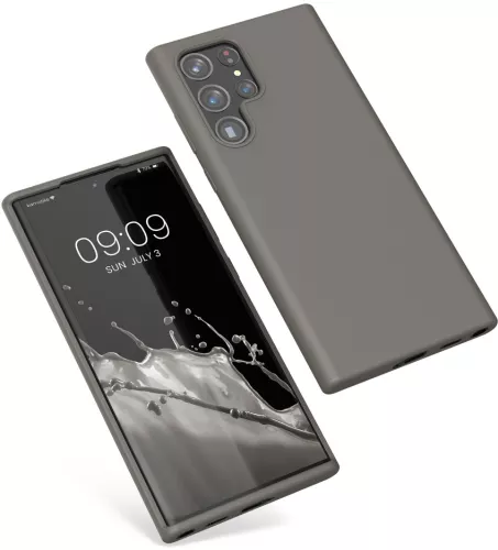 Husa kwmobile pentru Samsung Galaxy S22 Ultra Silicon Gri 56765.155
