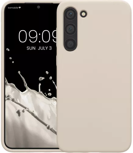 Husa kwmobile pentru Samsung Galaxy S23 Plus Silicon Crem 60274.125