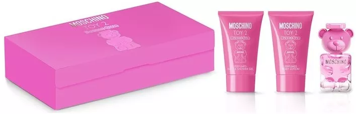 Set cadou Moschino Toy 2 Bubble Gum pentru femei EDT 50 ml + 50 ml lotiune de corp + 50 ml gel de dus