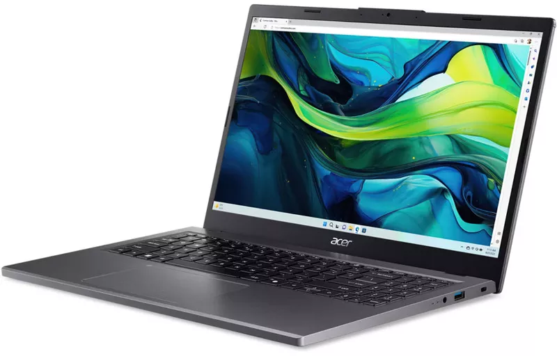 Laptop Acer Aspire 15 15.6 inch FHD IPS AMD Ryzen 5 8640HS 16GB DDR5 512GB SSD AMD Radeon 760M No OS Steel Gray Resigilat