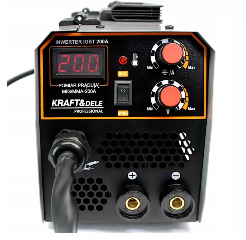 Aparat invertor sudura MIG MMA 200A electrozi sarma flux fara gaz + Masca sudura cu inchidere automata KD1872+V75207