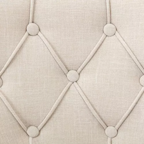 Scaune De Sufragerie 4 Buc. Bej Material Textil