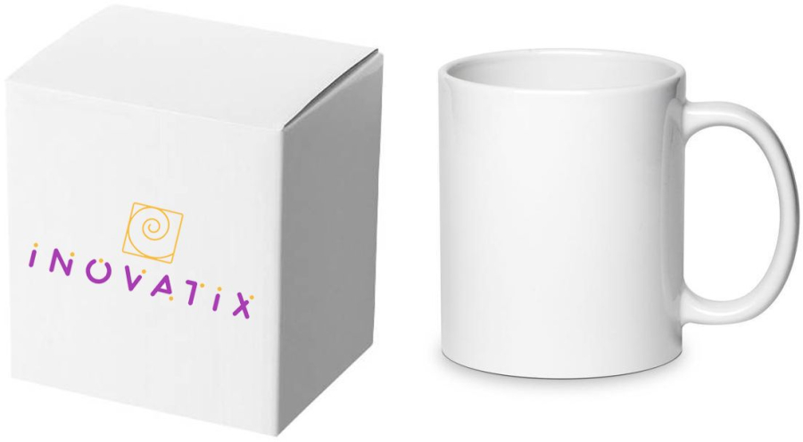 Cana alba personalizata & sa ajung la 40 si sa arat de 20& INOVATIX® . 330ml