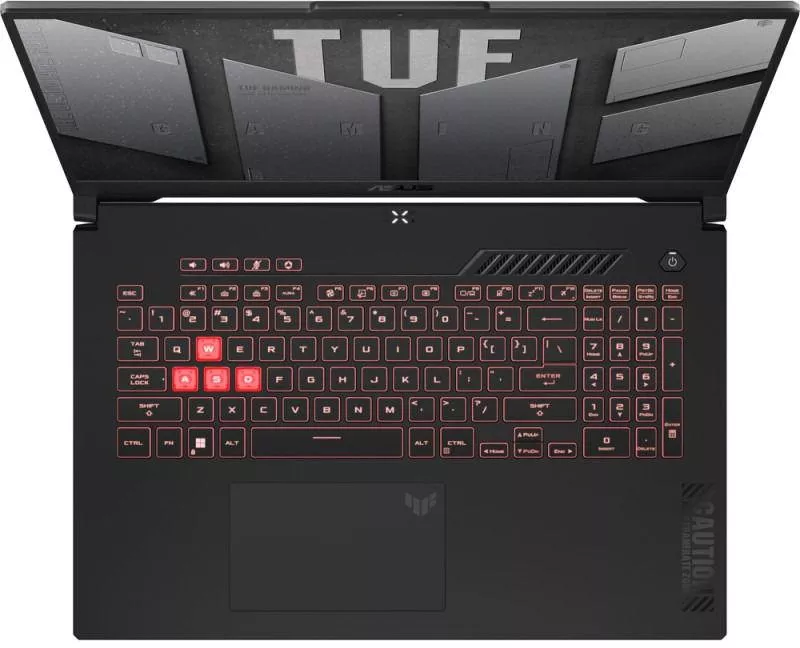 Laptop gaming ASUS TUF A17 FA707NUG AMD Ryzen 7 7445HS 16GB DDR5 2TB SSD GeForce RTX 4050 6GB FHD 144Hz No OS Mecha Gray