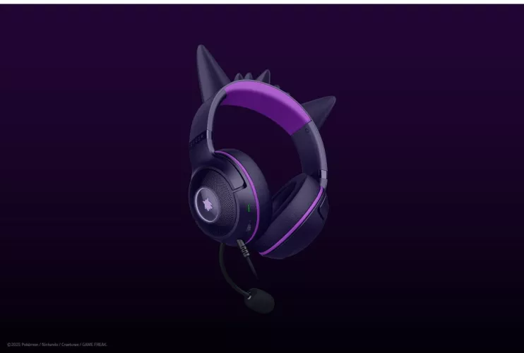 Casti Gaming Razer Kraken Kitty V2 Gengar Edition Over-Ear USB-A Chroma RGB