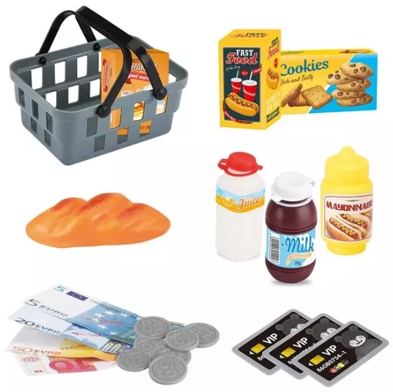 Set supermarket cu casa de marcat calculator functional sunet lumina ...