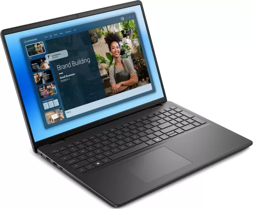 Laptop Dell 16 DC16250 Intel Core 5 120U 16 inch RAM 16GB SSD 512GB Intel Graphics Linux Carbon Black