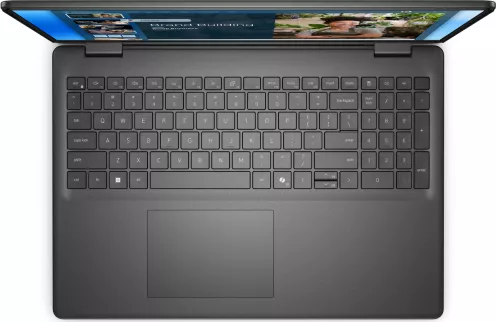 Laptop Dell 16 DC16250 Intel Core 5 120U 16 inch RAM 16GB SSD 512GB Intel Graphics Linux Carbon Black