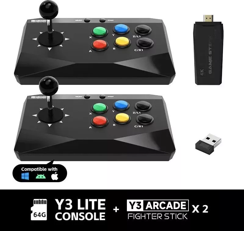 Y3 Data DATA FROG Y3 Arcade 4K Video Game consolA&fnof cu Game Arcade Built-in ...