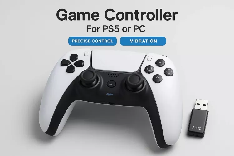 Game controller For PS5 or PC Precise Control Wifi gamepad Vibration ...