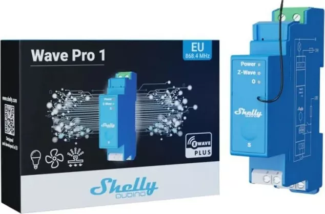 Releu inteligent Shelly Qubino Wave Pro 1 16A 1 canal Z-Wave