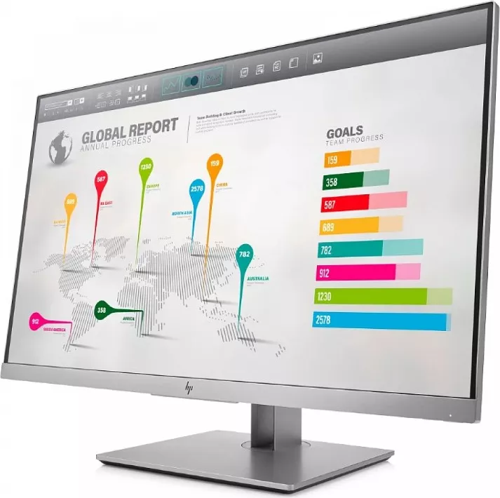 Monitor LED Refurbished HP EliteDisplay E273 27 Inch Frameless Full HD ...