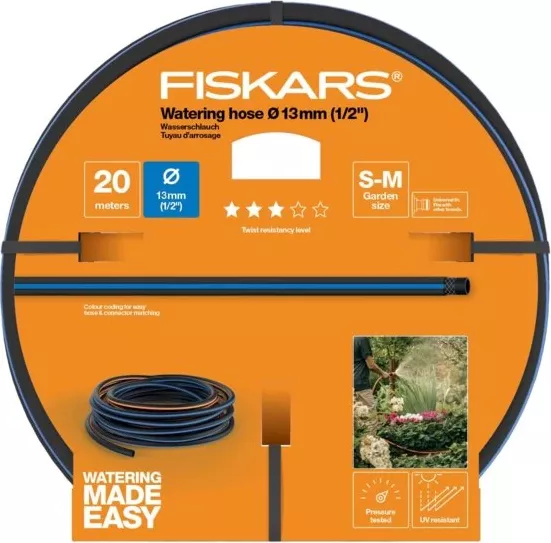 Furtun gradina Fiskars 1027102 20 m lungime 13mm 1/2" diametru protectie UV