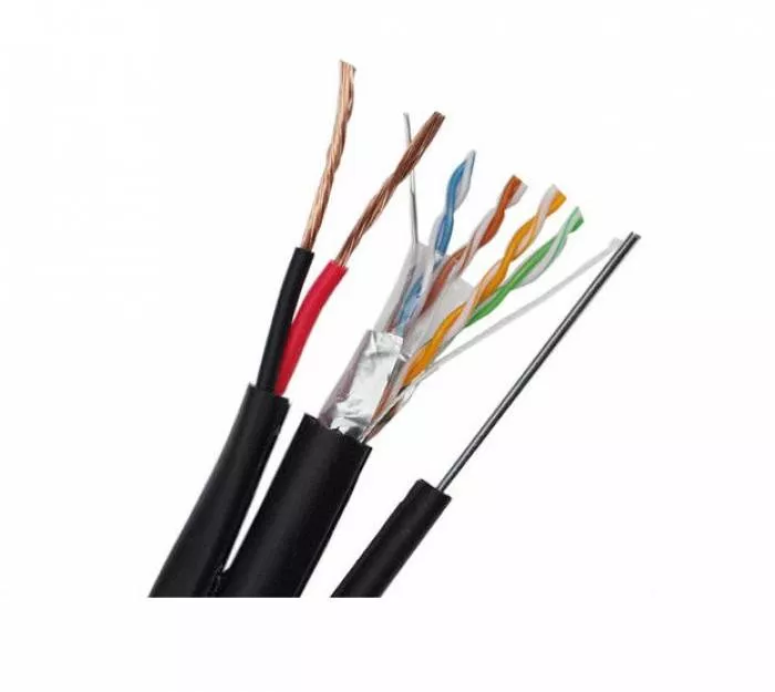 Cablu Ftp Cat 5e Cu Sufa Si Alimentare 2x0 75mm Tambur 305 M Dwksfhbbm