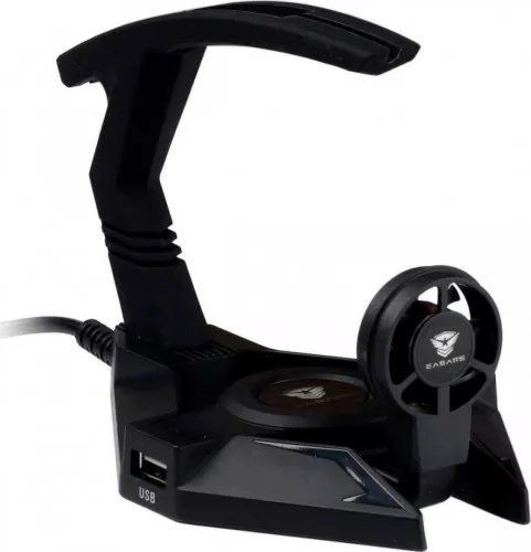 Hub USB cu suport cablu mouse Easars Hellbenter Negru ea72 - domo.ro
