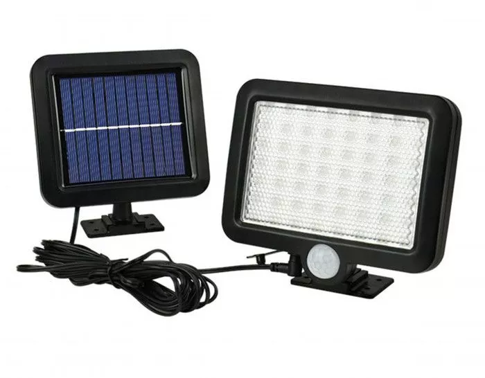 Lampa Solara De Perete Cu Senzor De Miscare Si Lumina Cu 56 Led Smd 13025 1