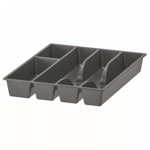 Organizator Tacamuri Tava Depozitare Tacamuri Pentru Sertar 5 Compartimente 31 X 26 Cm Gri Fmd175 Fmd175