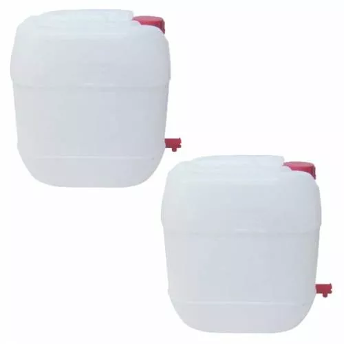 Pachet 2 Bucati Canistra 30l Din Plastic Alimentar Cu Robinet Bidon Cu Maner Si Capac Met2137