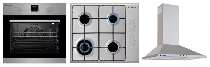 Pachet Pyramis Smartline Comfort Slim Cuptor Electric 5 Functii Clasa A Plita Cu Gaz Si Hota Decorativa So700sh7202240