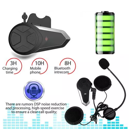 Intercom Bts3 Sistem de comunicare moto Intercom BT S3 Bluetooth FM Radio bts3 - domo.ro